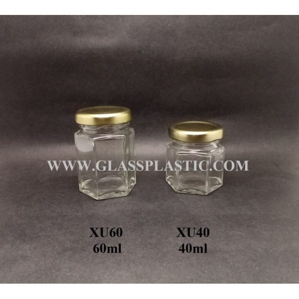 Hexagon Food Jar - 40ml & 60ml