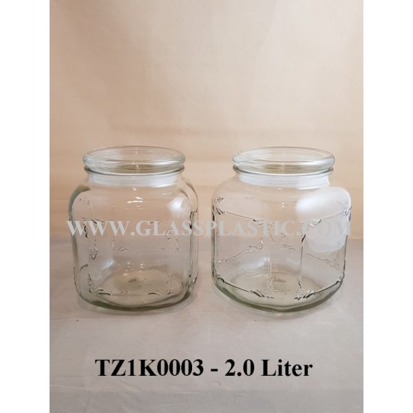 Air Tie Jar - 2.0 Liter Square (Pattern) - Image 2
