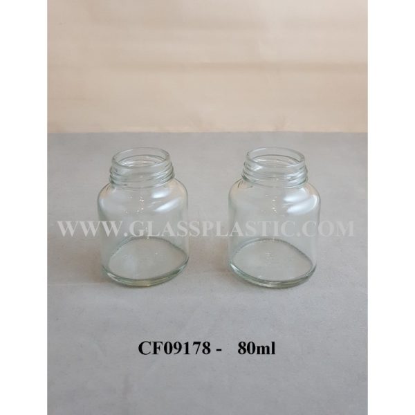 80ml Round Glass Bottle : CF09178 - Image 2