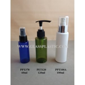 Cosmetic PET Bottle - 60ml to 120ml