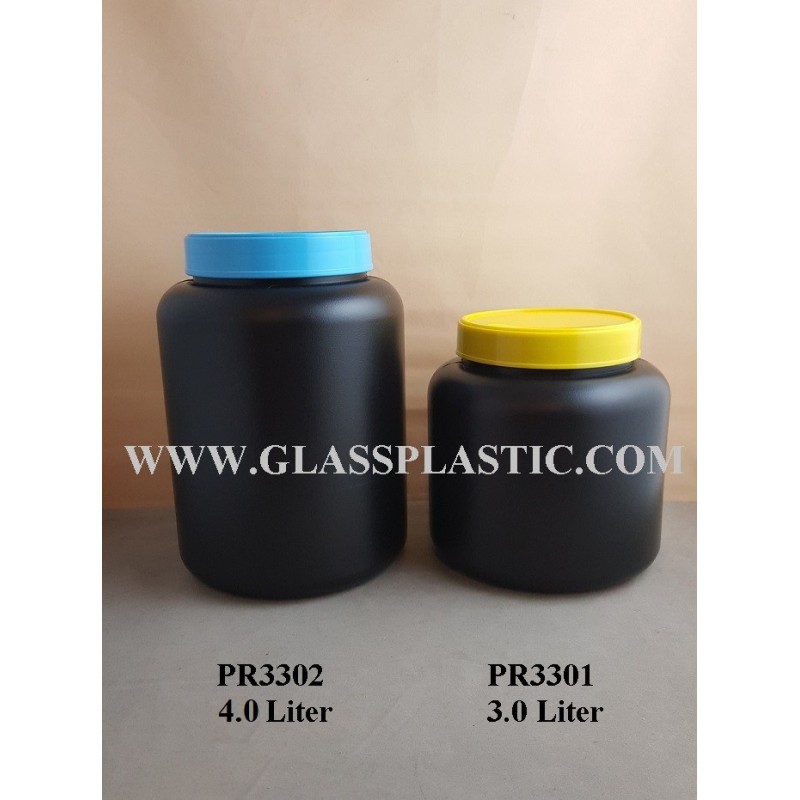 Wide Mouth HDPE Container: 3.0 Liter & 4.0 Liter