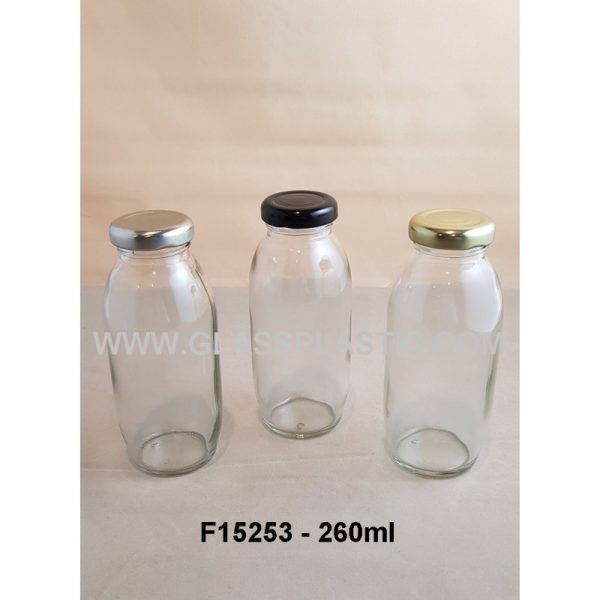 Round Glass Bottle - 260ml