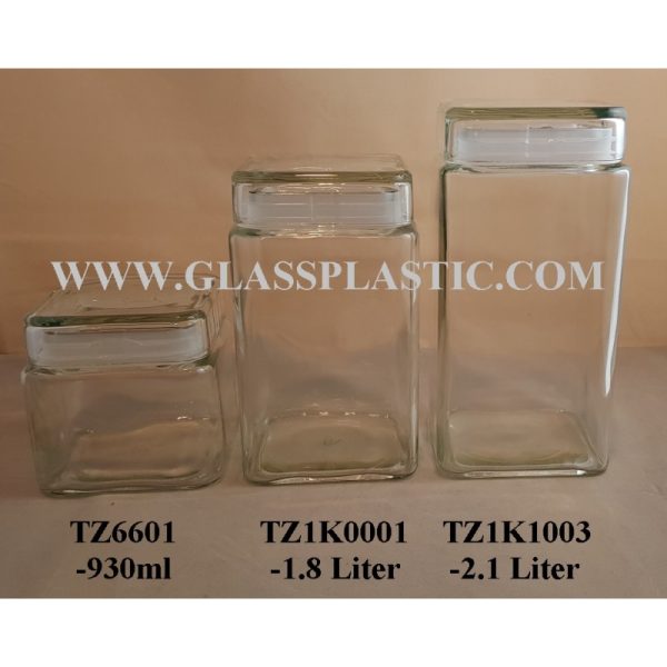 Air Tie Rectangle Jar: 930ml ~ 2.1 Liter - Image 2