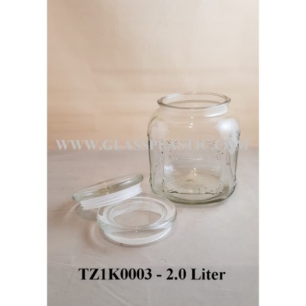 Air Tie Jar - 2.0 Liter Square (Pattern) - Image 3