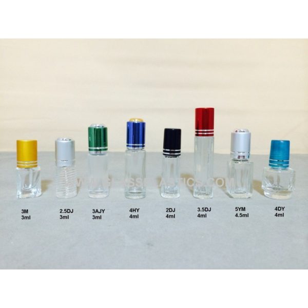 Perfume roller bottle - 3ml and 4ml