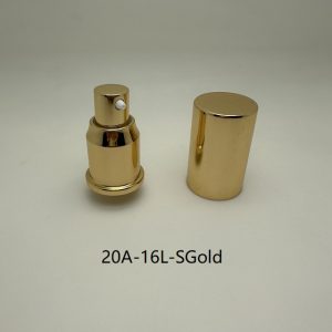 20mm Shinny Gold Lotion Pump with Shinny Gold Cover