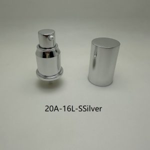 20mm Shinny Silver Lotion Pump with Shinny Silver Cover