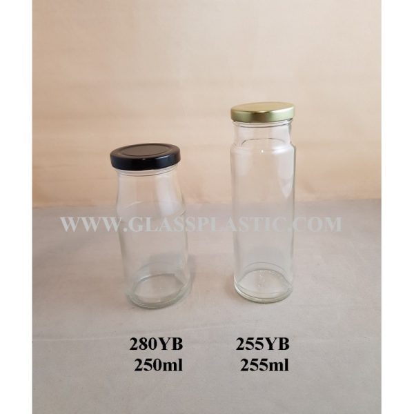 Wide Mouth Round Glass Bottle - 250ml