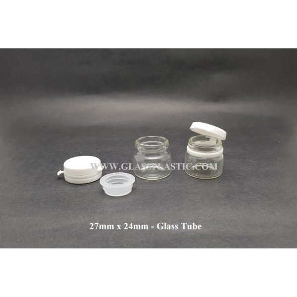 27x24 Tablet Glass Tube - 5ml - Image 2