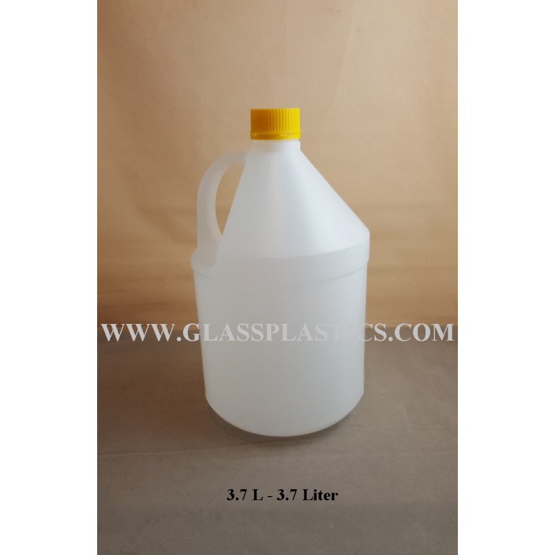 Round HDPE Container: 3.7 Liter