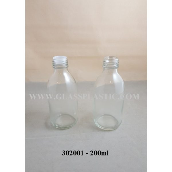 Clear Syrup Bottle 200ml - Image 2