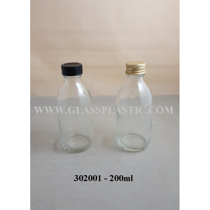 Clear Syrup Bottle 200ml