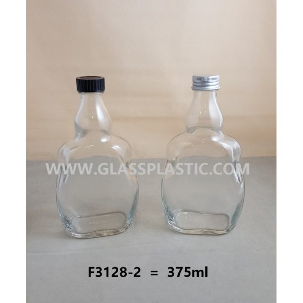 Flat Glass Bottle - 375ml