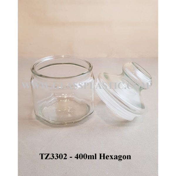 Air Tie Jar - 400ml Hexagon Shape - Image 2