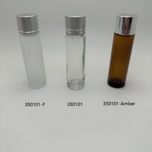 10ml Glass Bottle with Silver and Matted Silver Cap