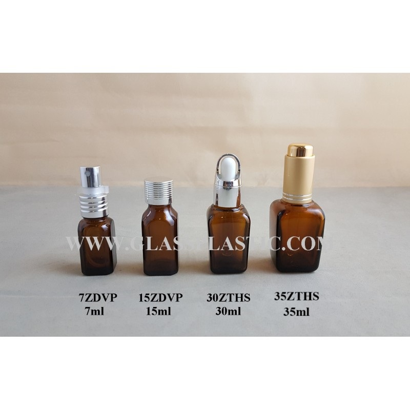 Square Essential Bottle : 7ml, 15ml, 30ml
