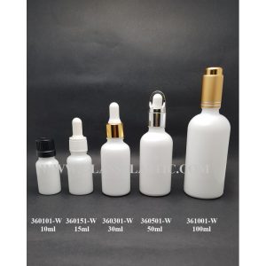 Essential Bottle - Porcelain White: 10ml ~ 100ml