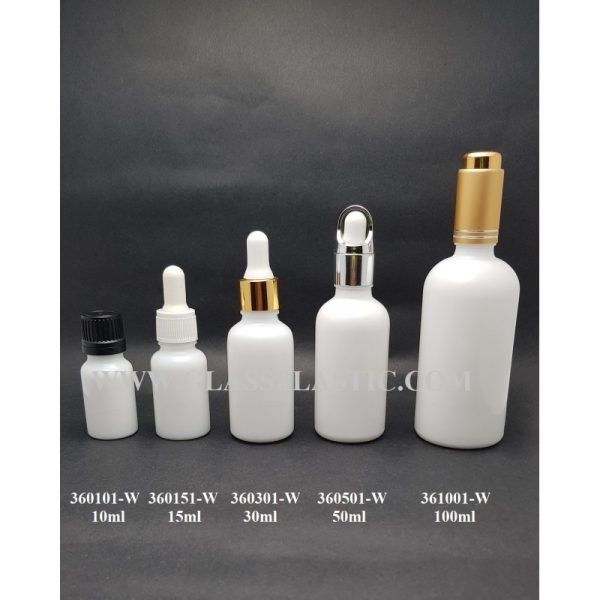 Essential Bottle  - Porcelain White: 10ml ~ 100ml