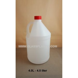 Round HDPE Container: 4.0 Liter