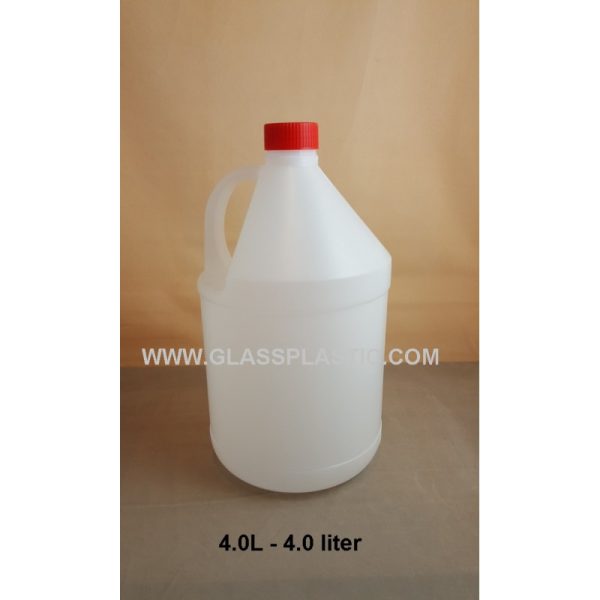 Round HDPE Container: 4.0 Liter