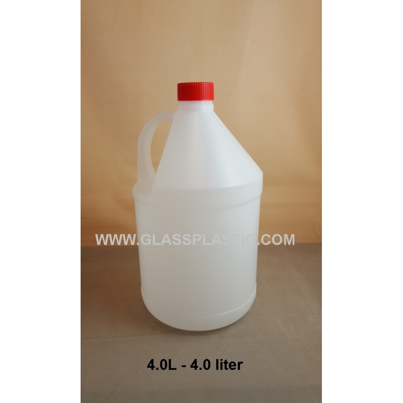 Round HDPE Container: 4.0 Liter