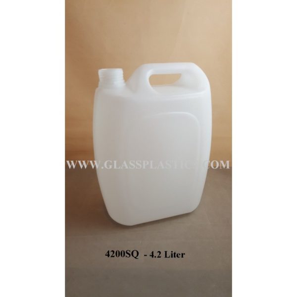 Square HDPE Container: 4.2 Liter - Image 2