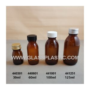 Amber Syrup Bottle - 44x-1 Series
