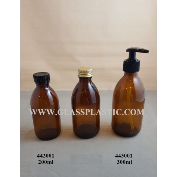Amber Syrup Bottle - 44x-2 Series