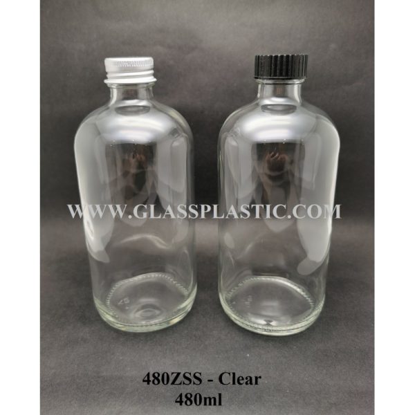 Clear Syrup Glass Bottle - 480ml