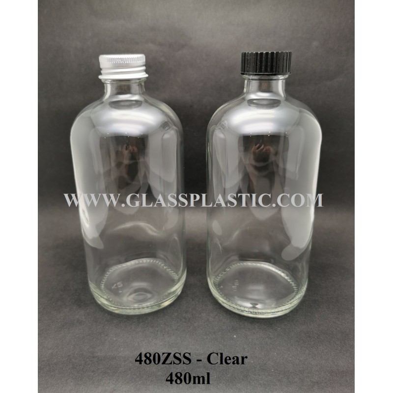 Clear Syrup Glass Bottle – 480ml