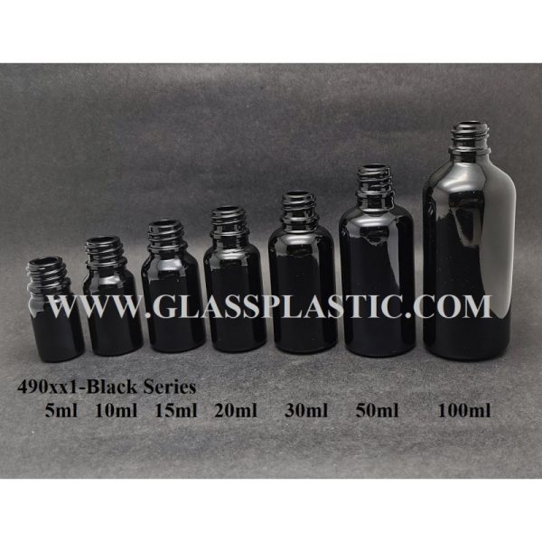 Essential Oil Bottle-Black : 10ml ~ 100ml - Image 2