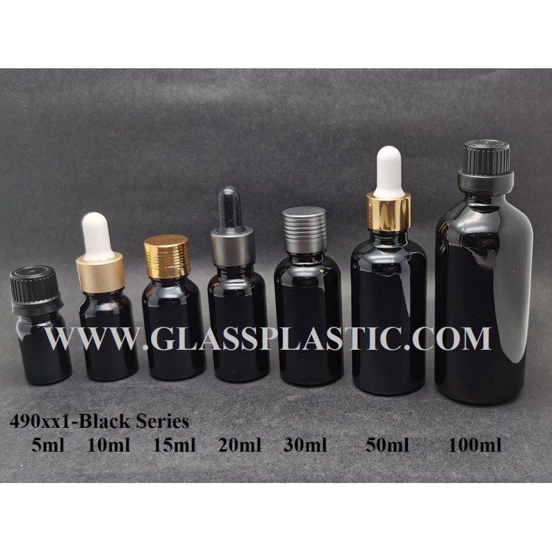 Essential Oil Bottle-Black : 10ml ~ 100ml