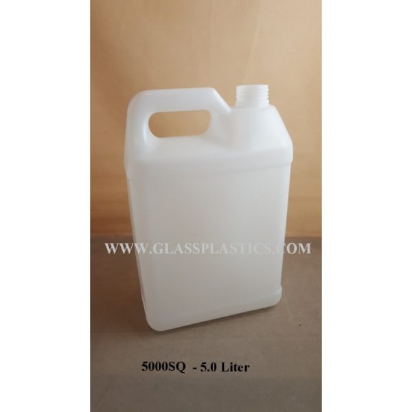 Square HDPE Container: 5.0 Liter - Image 2