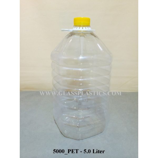 PET Plastic Bottle - 5.0 Liter