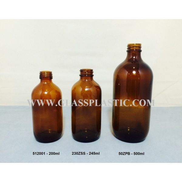 Amber Syrup Bottle - 1 - Image 2