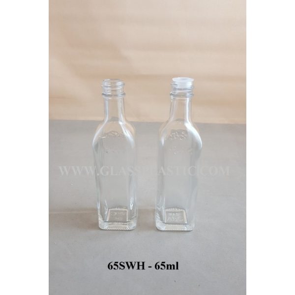65ml Square Glass Bottle - Image 2
