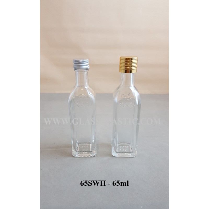 65ml Square Glass Bottle