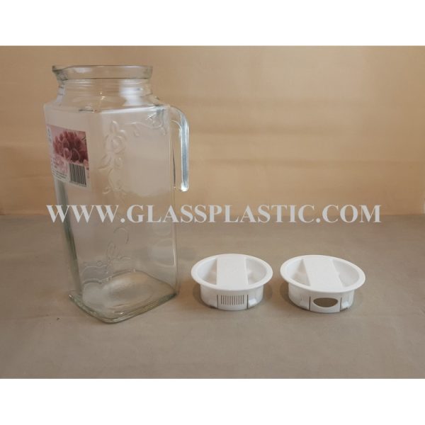 1.0 Liter Square Glass Jug - Image 2