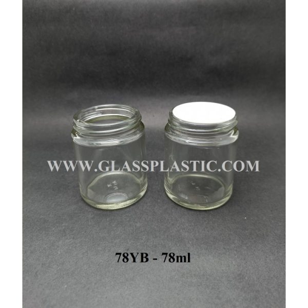 78ml Round Glass Bottle : 78YB - Image 2