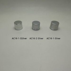16mm Shinny Silver and Matted Silver Cap