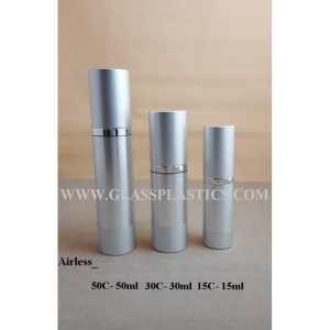 Airless Pump - Silver Chrome