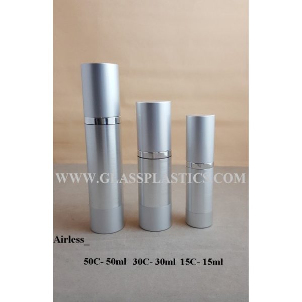 Airless Pump - Silver Chrome