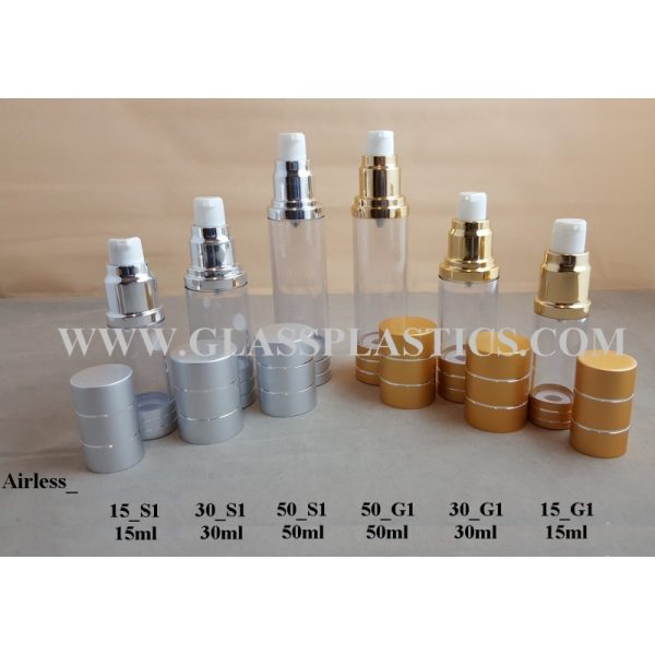 Airless Pump - Gold & Silver Stripe Line - Image 2
