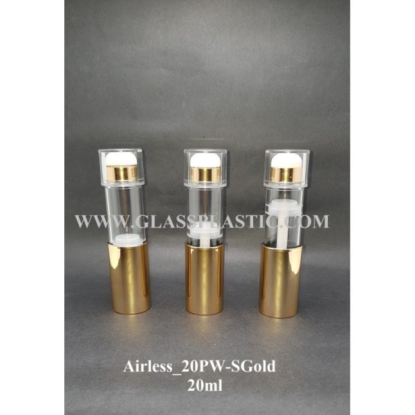 Airless Powder Pump - 20ml (Shining Gold)