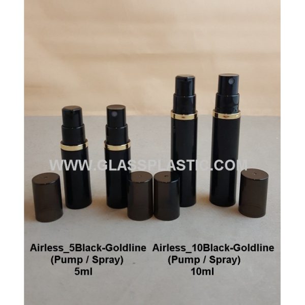 Airless Black Bottle - 5ml & 10ml - Image 2