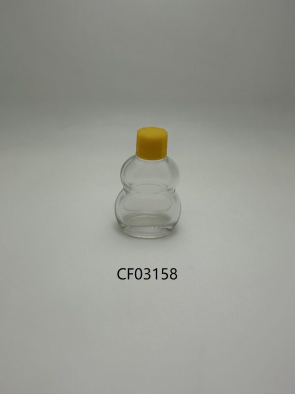 10ml Clear Traditional Glass Bottle - Image 2