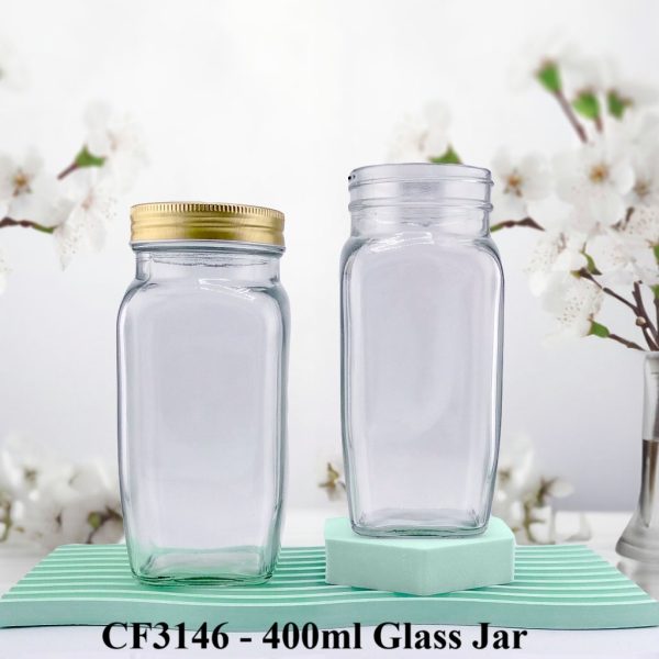 Square Food Jar - 400ml