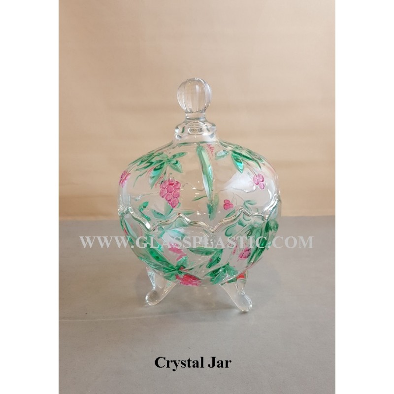 Crystal Jar with Color