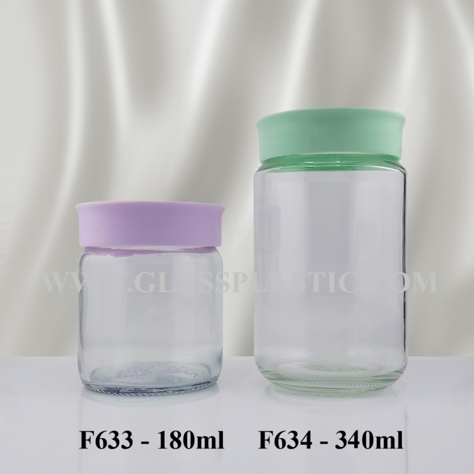 Round Glass Food Jar- 180ml to 400ml