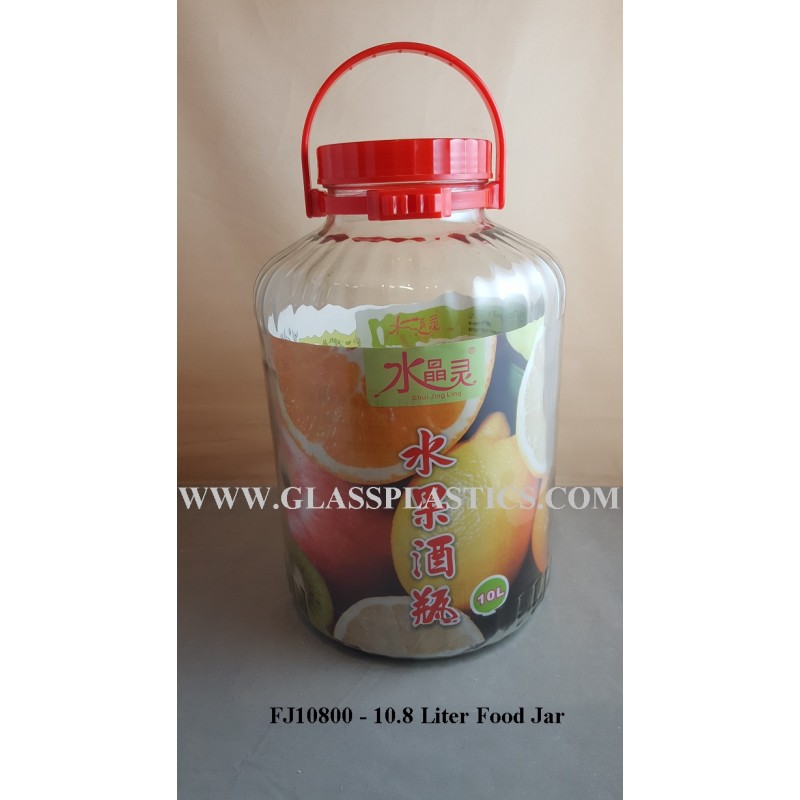Enzyme Glass Jar – 10.8 Liter